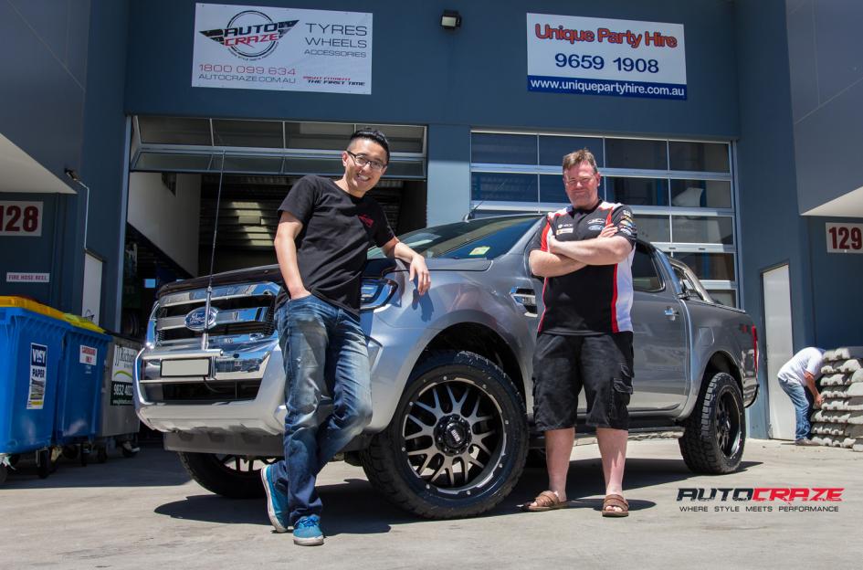 FORD RANGER GD02 MATTE BLACK MACHINED FACE